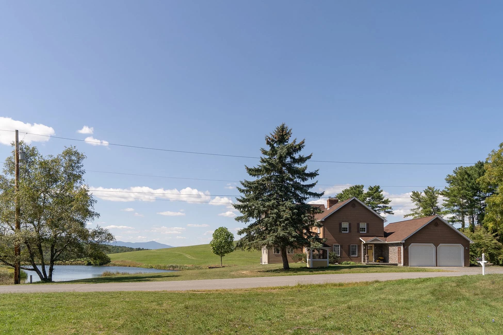Home and pond